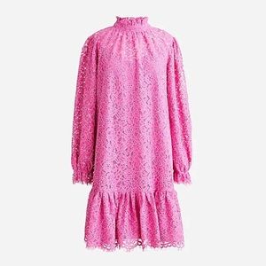 Ruffle neck JCrew Lace Dress